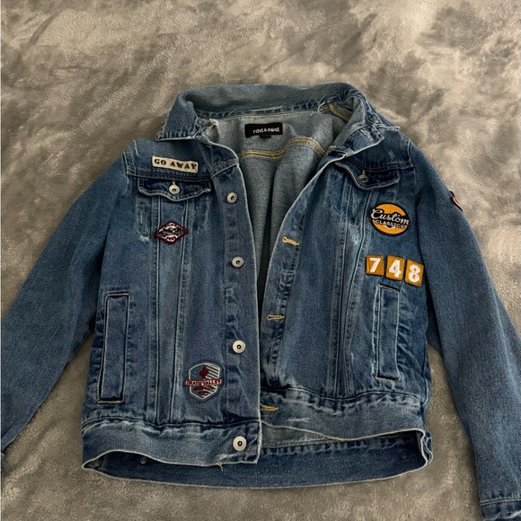 Denim Jacket with Patches - Picture 2 of 6